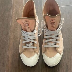 Adidas Nizza  Mens Beige High-Top Sneakers